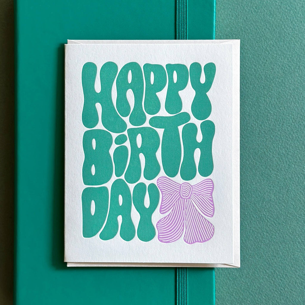 Birthday Bow | Letterpress Birthday Card
