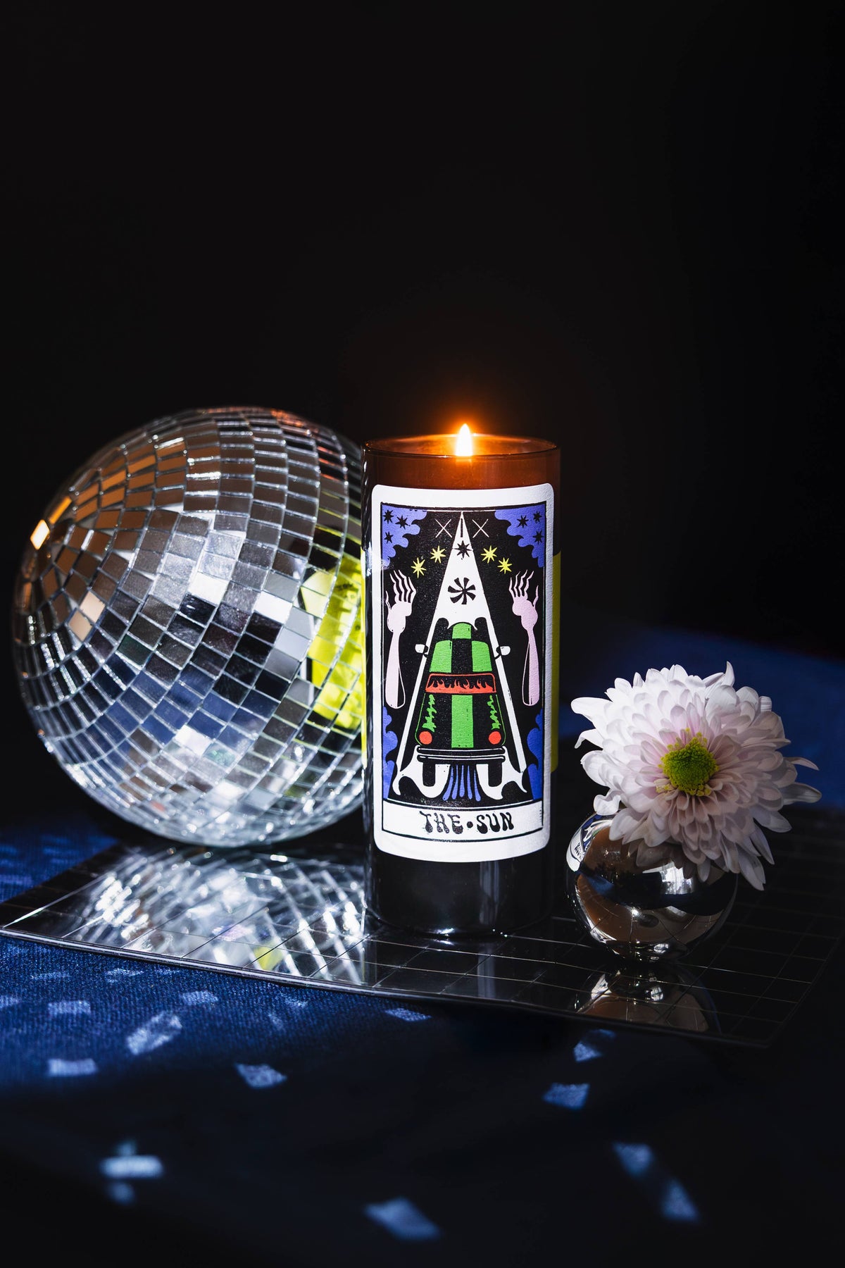 Tarot Candle - The Sun | Bergamot & Driftwood | Radiate Joy