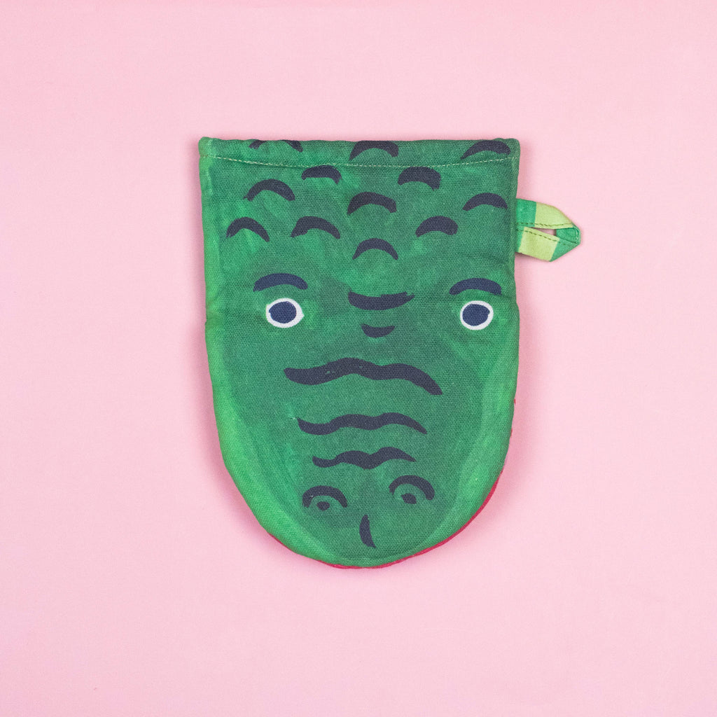 Organic Cotton Alligator Oven Mitt
