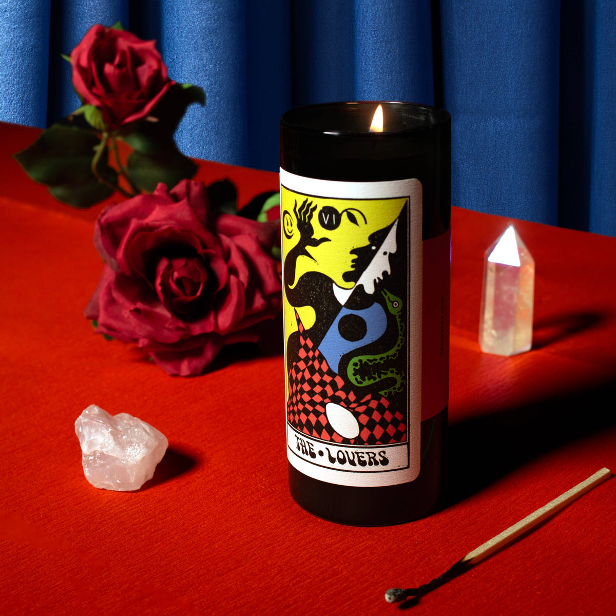 Tarot Candle - The Lovers | Blood Orange & Moss | Romance