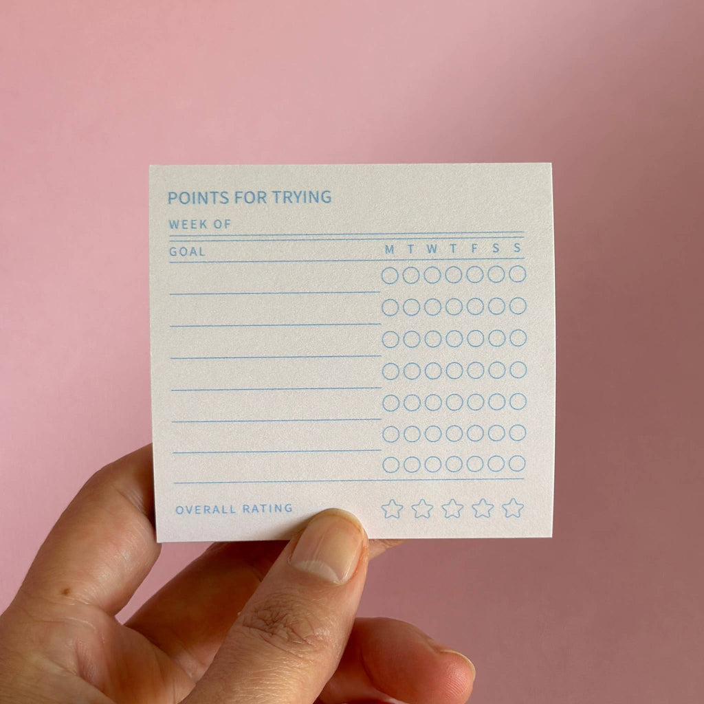 Points for Trying | Motivational Habit Tracker Sticky Notes