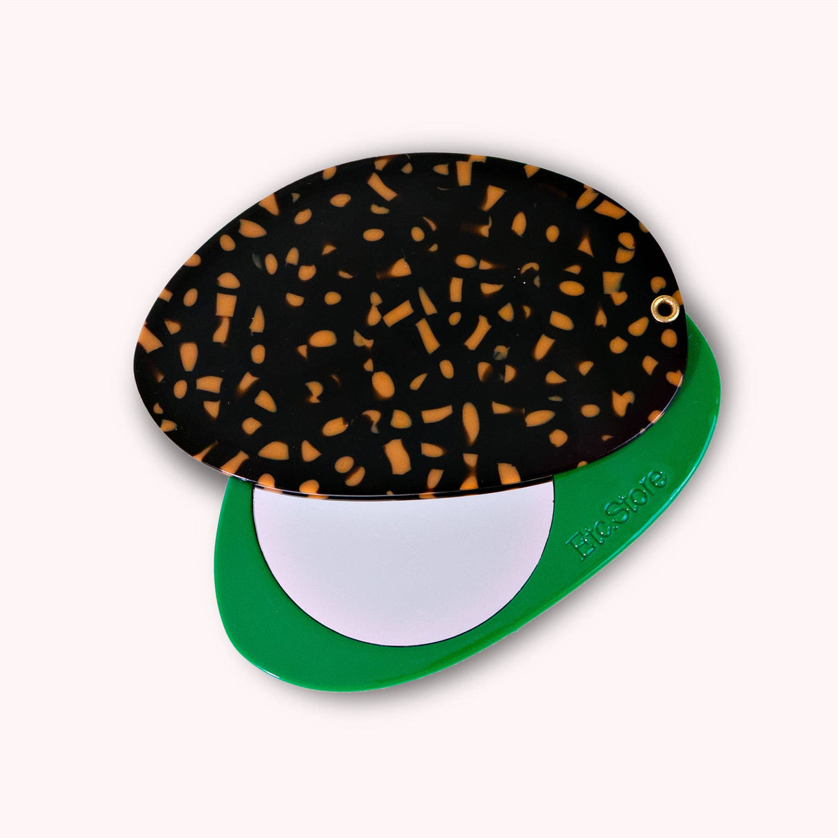 Lottie Mirror - Leopard & Emerald