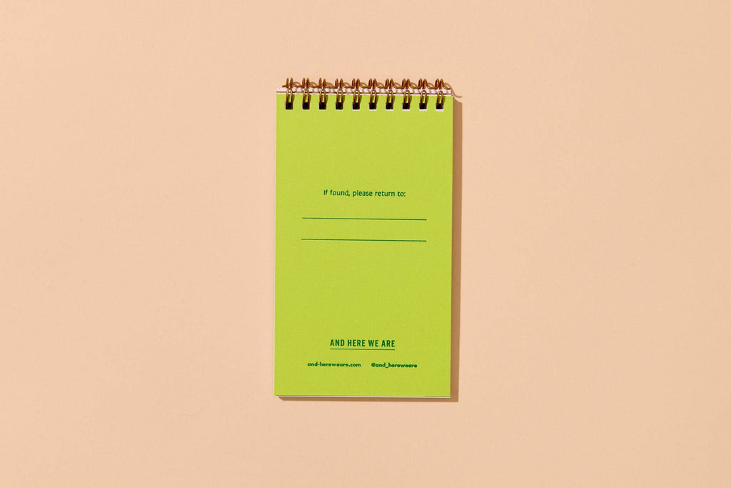 Letterpress Small Spiral Notebook—Blueberry (Vibrant Summer)