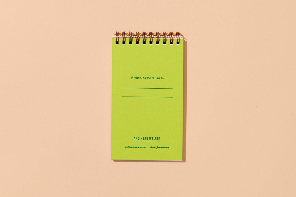 Letterpress Small Spiral Notebook—Blueberry (Vibrant Summer)