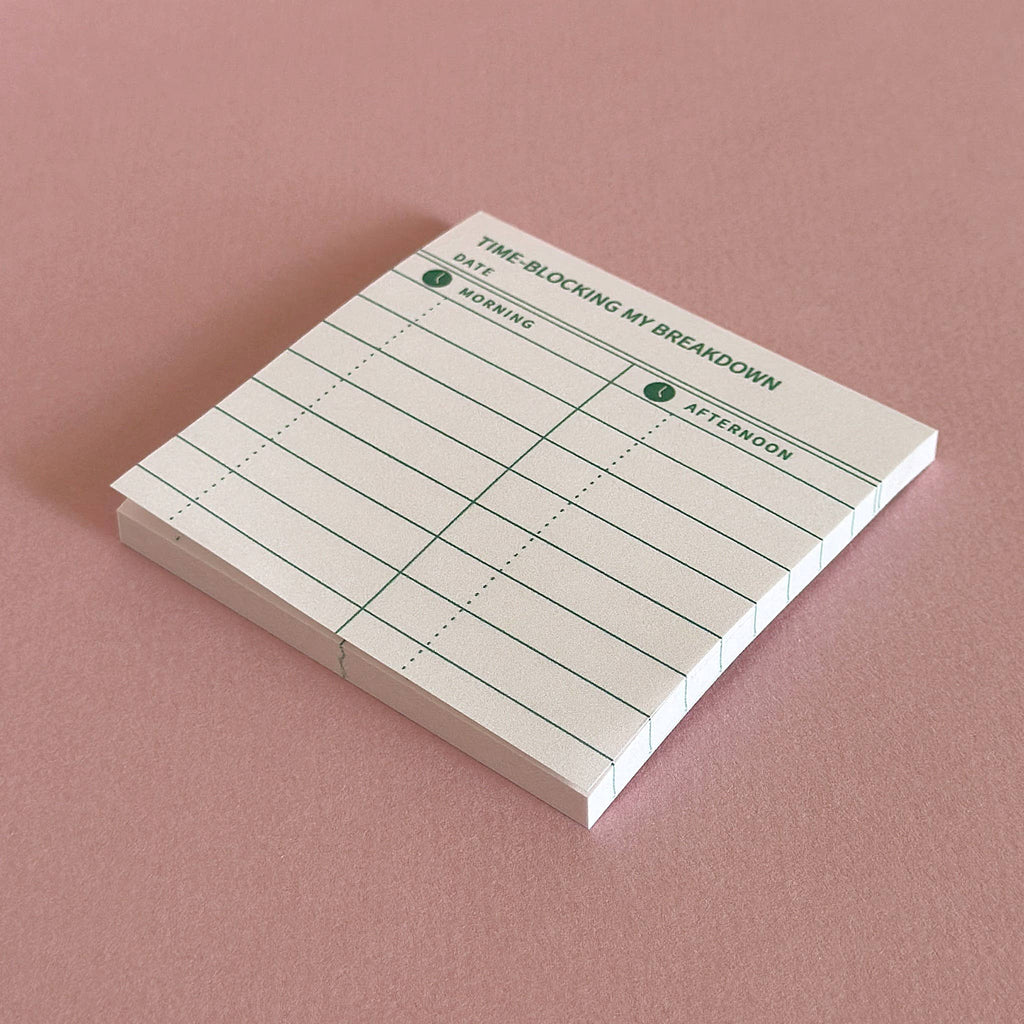 Time-Blocking My Breakdown | Funny Planner Sticky Notes