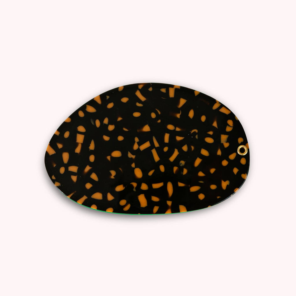 Lottie Mirror - Leopard & Emerald