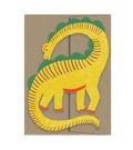 Yellow Dino  Playtime Collection - Die Cut Card