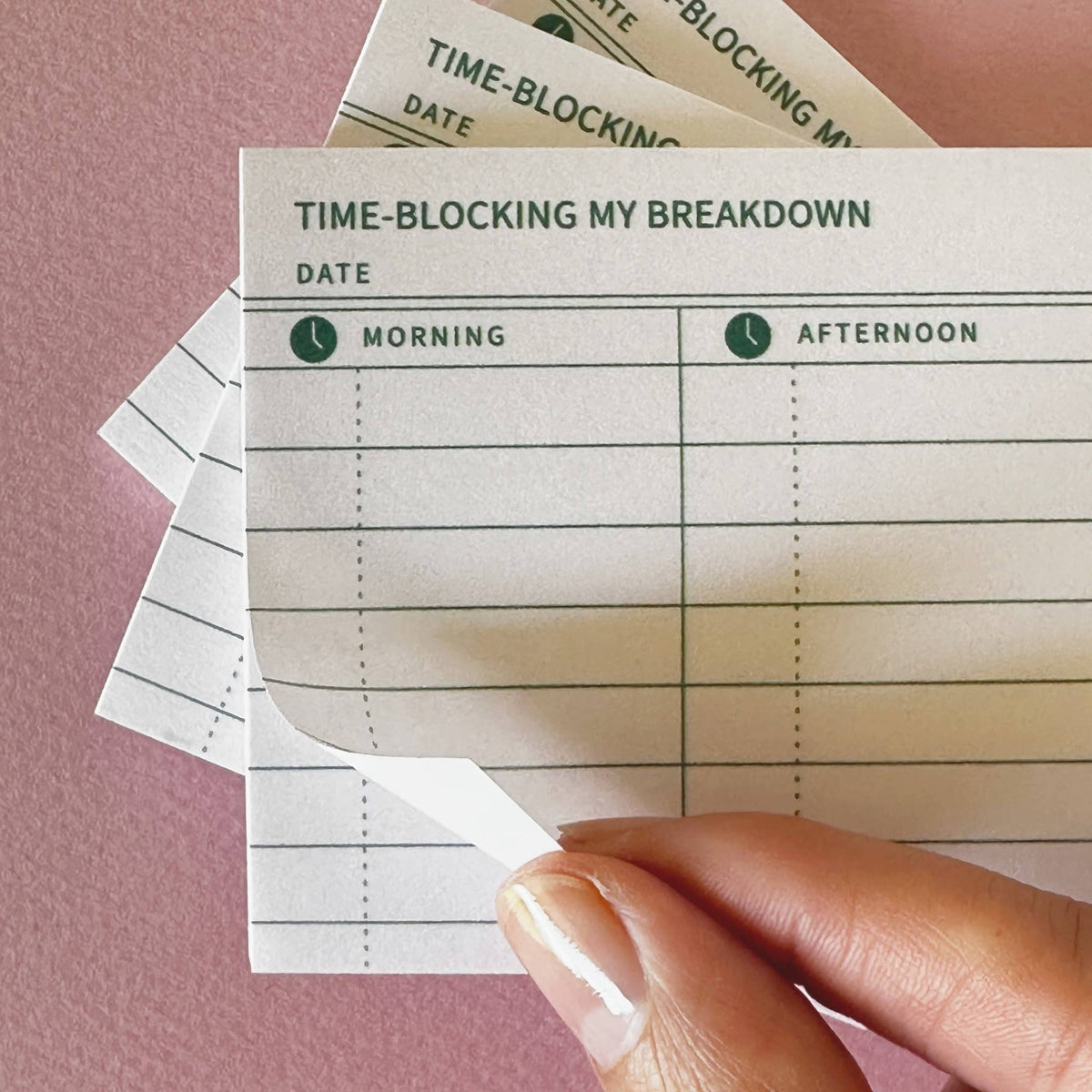 Time-Blocking My Breakdown | Funny Planner Sticky Notes