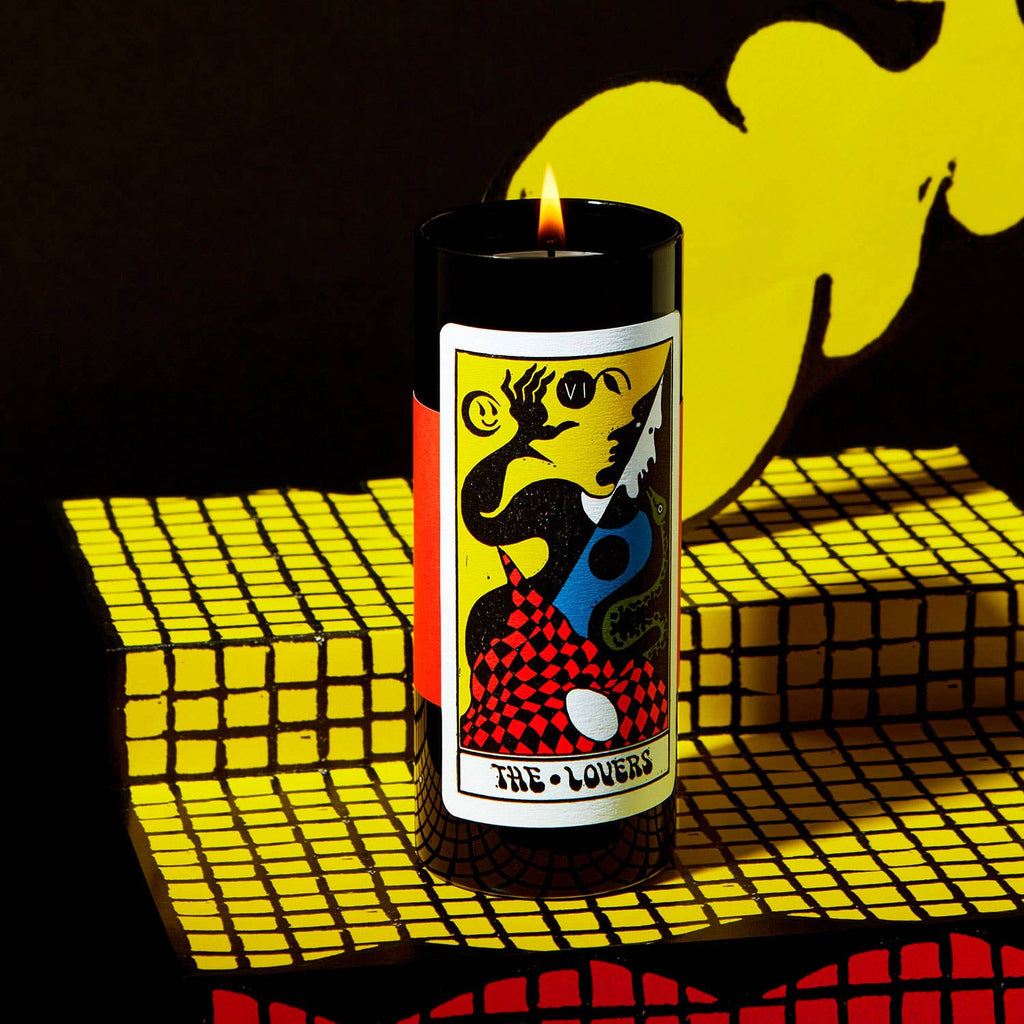 Tarot Candle - The Lovers | Blood Orange & Moss | Romance