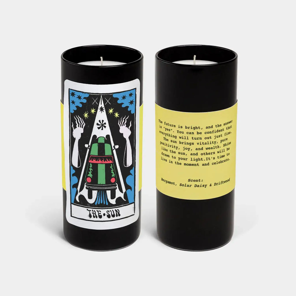 Tarot Candle - The Sun | Bergamot & Driftwood | Radiate Joy