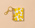 Letterpress Mini Notebook Bag Charm—Farfalle (Bowtie Pasta)