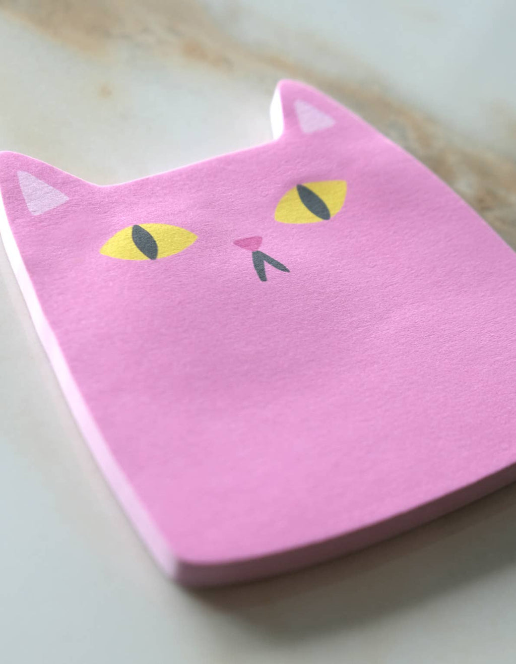 Die-Cut Sticky Notepad | Pink Cat