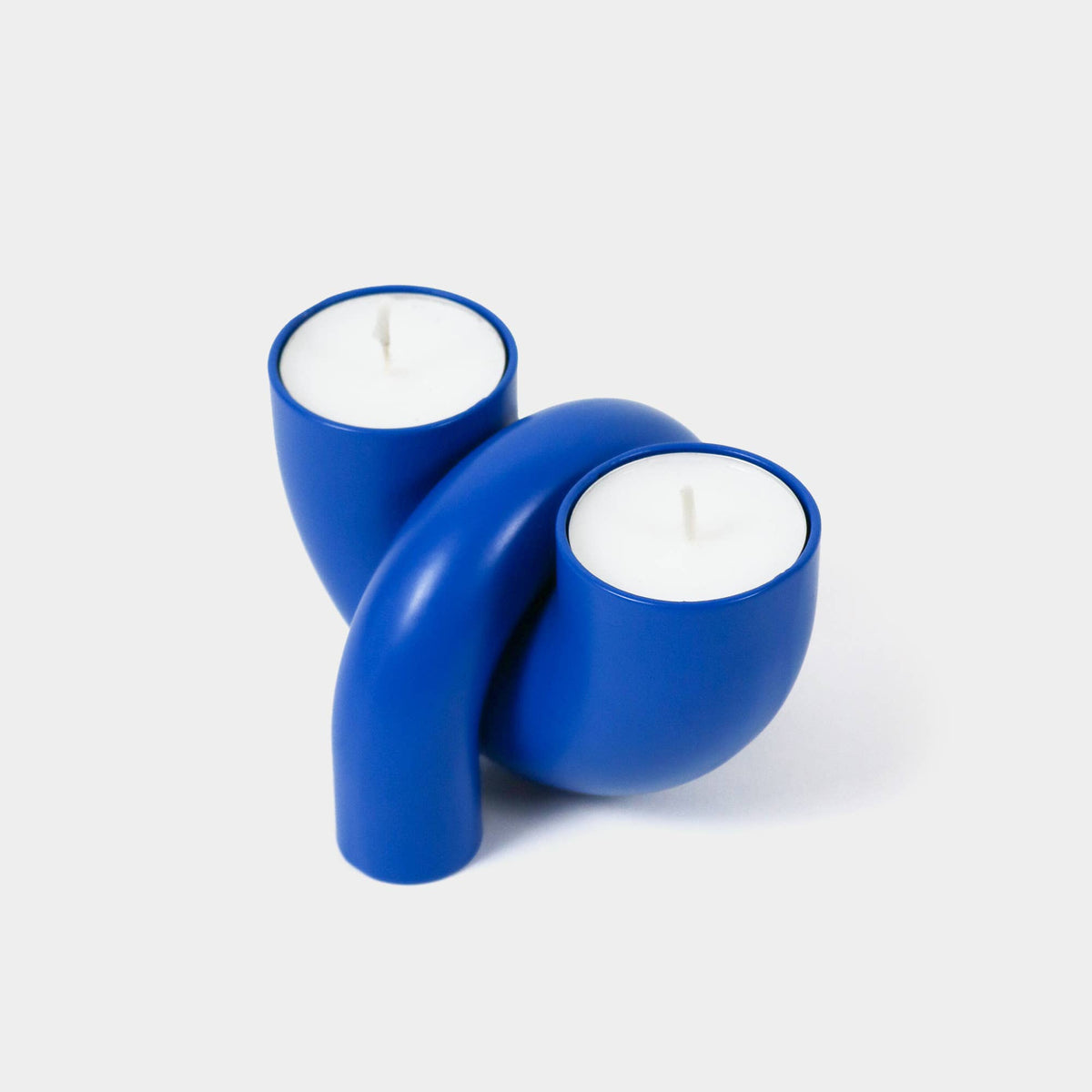 Macaroni 2-in-1 Candle holder - Tapers & Tealights - Blue