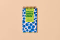 Letterpress Small Spiral Notebook—Blueberry (Vibrant Summer)