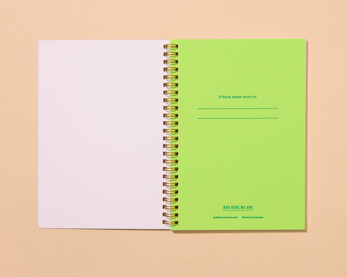 Letterpress A5 Lined Spiral Notebook—Tomato (Soup Season)