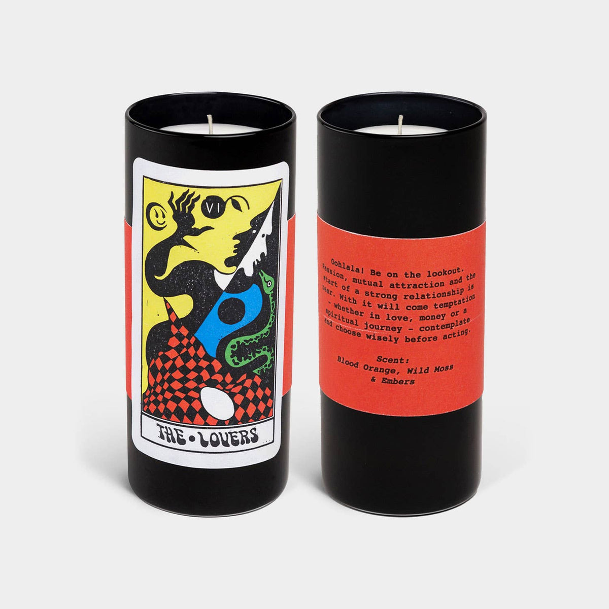 Tarot Candle - The Lovers | Blood Orange & Moss | Romance