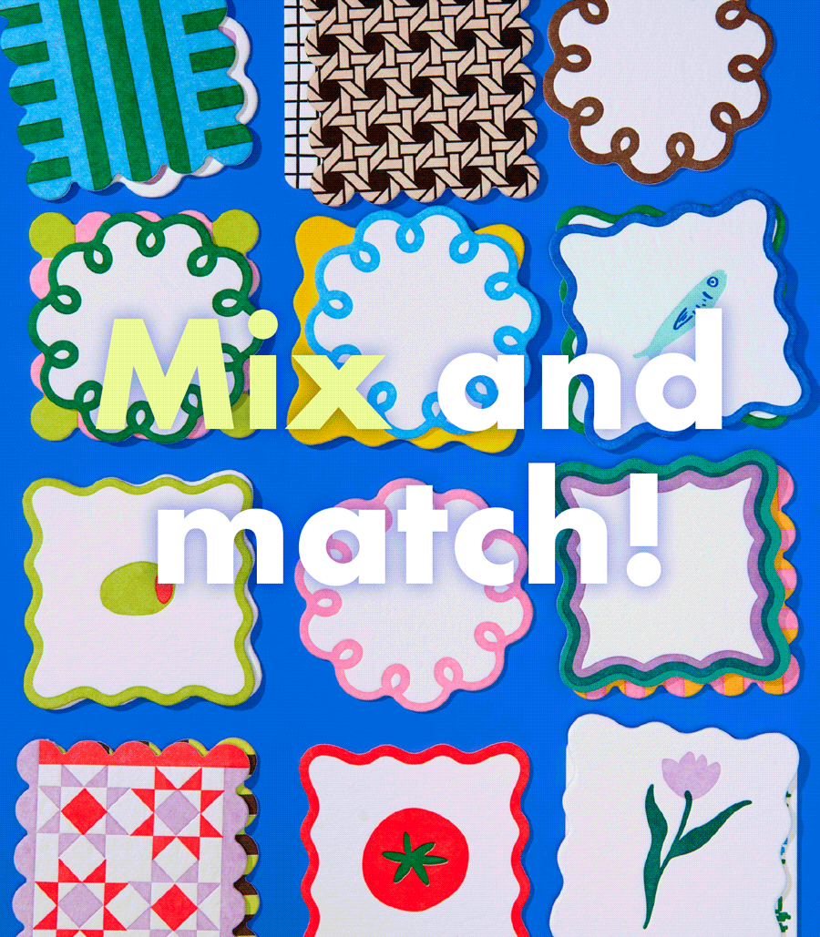 Letterpress Reusable Vellum Coasters—Scalloped Modern Shells