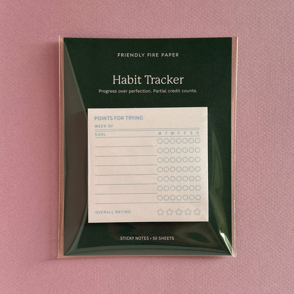 Points for Trying | Motivational Habit Tracker Sticky Notes