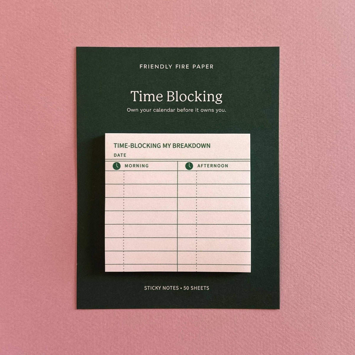 Time-Blocking My Breakdown | Funny Planner Sticky Notes