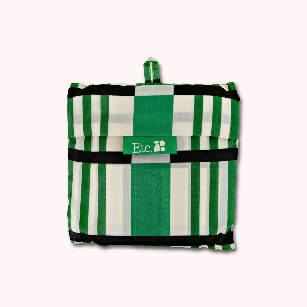 Romy Shopper Bag – Green Check