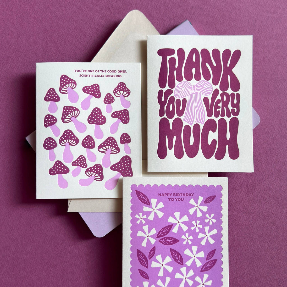 Thank You Very Much | Letterpress Thank You Card with Bow