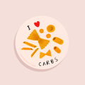 I Luv Carbs - Die Cut Sticker