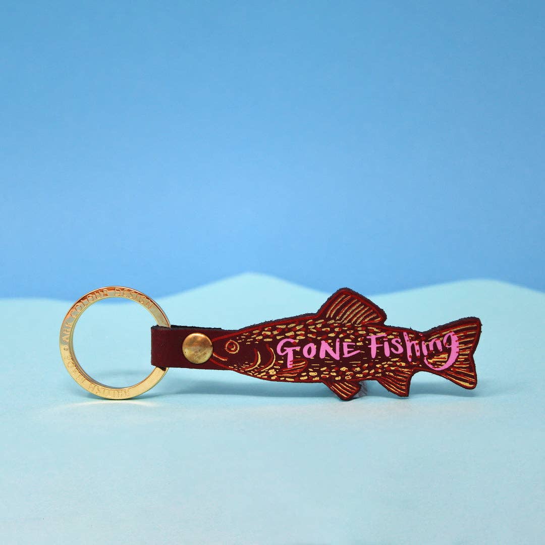 Gone Fishing Key Fob