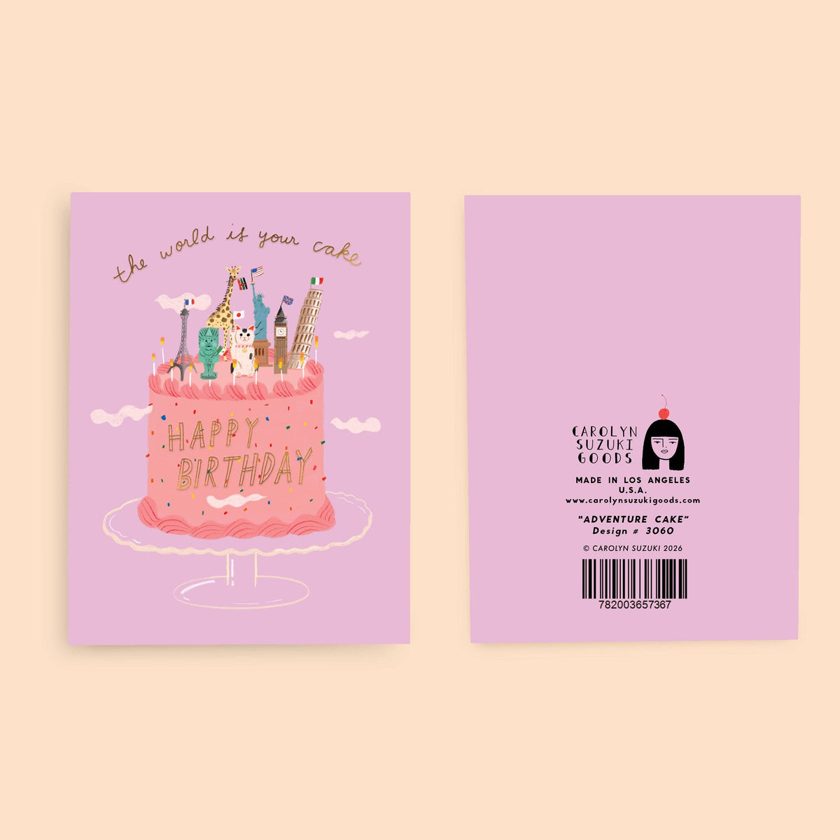 Adventure Cake - Birthday Card