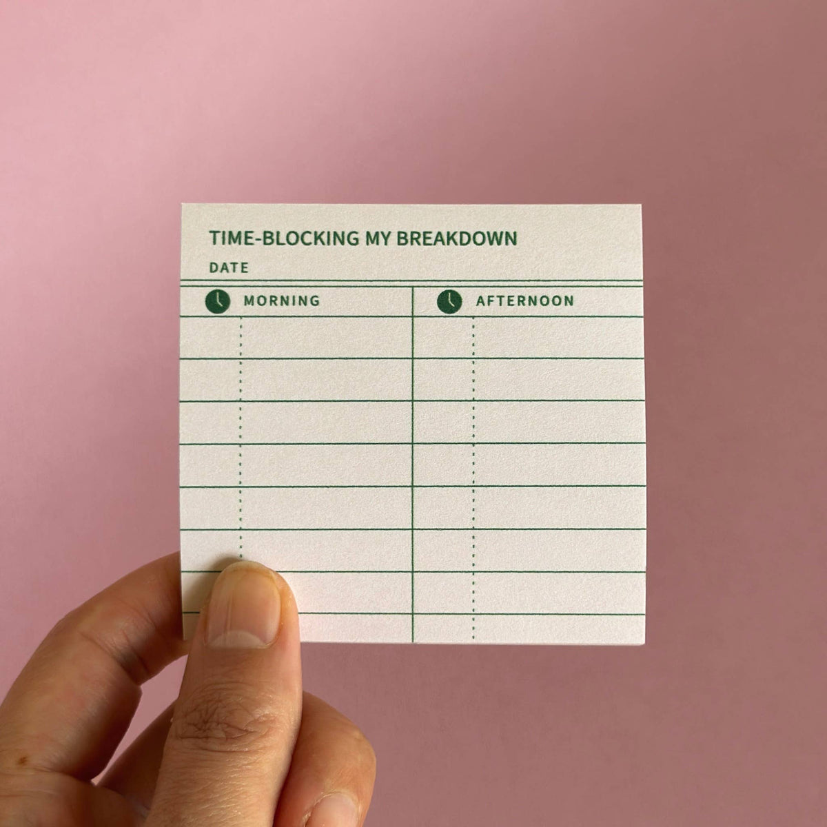 Time-Blocking My Breakdown | Funny Planner Sticky Notes