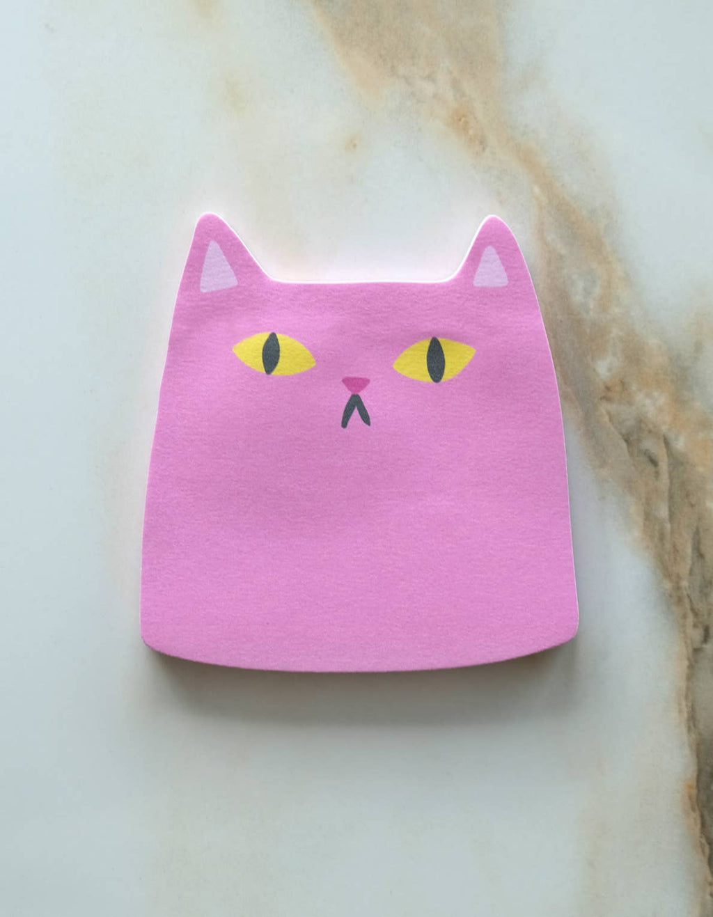Die-Cut Sticky Notepad | Pink Cat