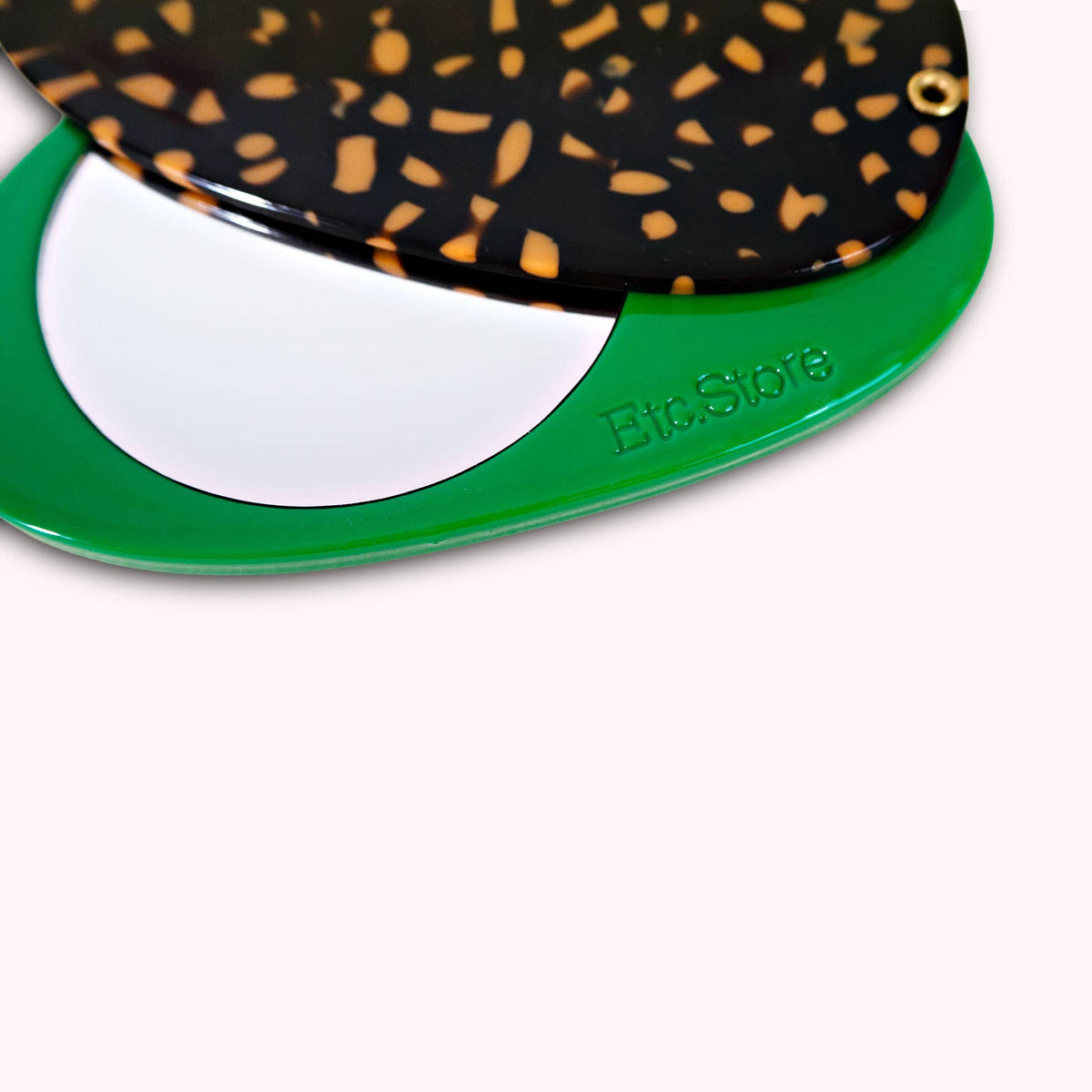 Lottie Mirror - Leopard & Emerald