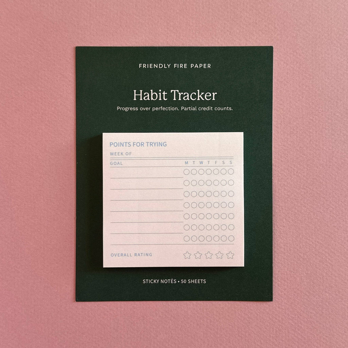 Points for Trying | Motivational Habit Tracker Sticky Notes